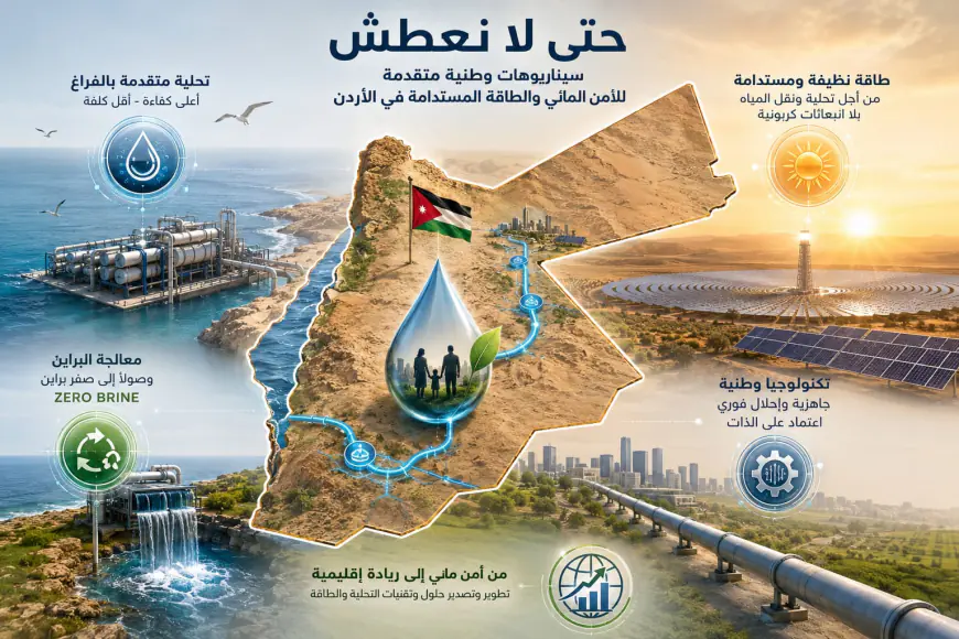 الفرجات يكتب: حتى لا نعطش.. سيناريوهات وطنية متقدمة لتعزيز الأمن المائي والطاقة المستدامة في الأردن
