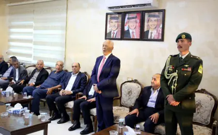 مندوبا عن الملك وولي العهد.. العيسوي يعزي الوشاح والفريحات
