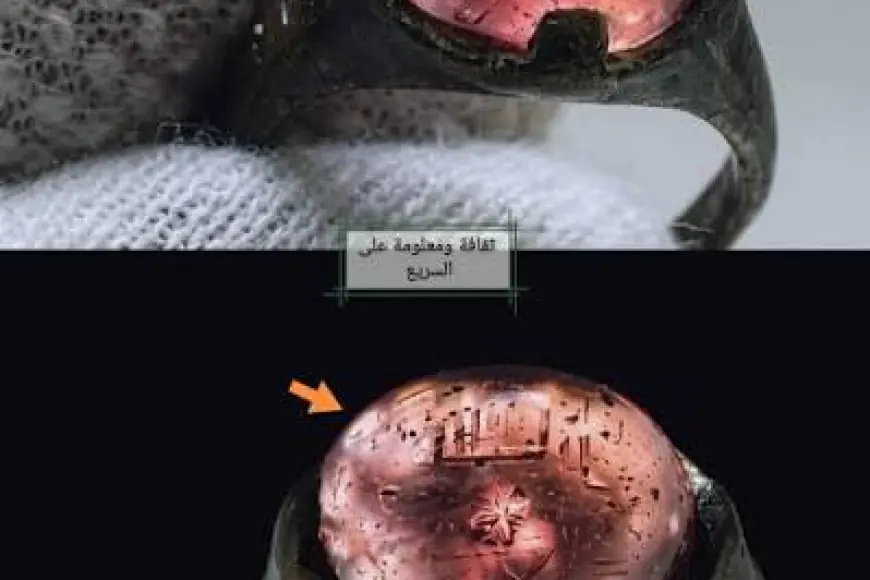 اكتشاف خاتم أثري نادر يحمل صورة ملكة مصرية بعد أكثر من ألفي عام