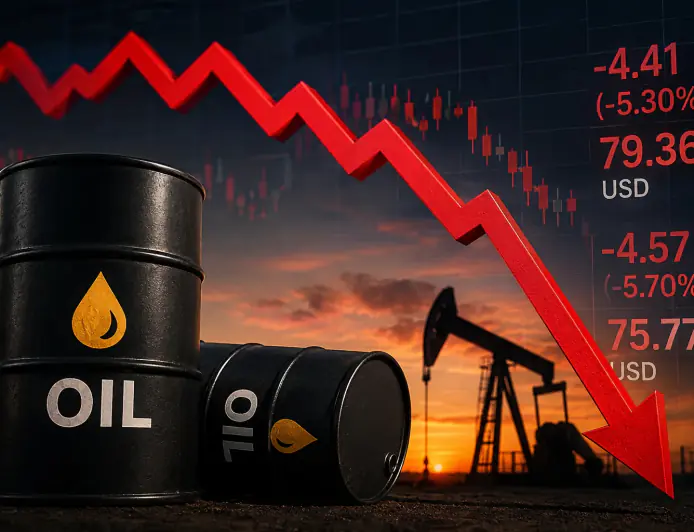 أسعار النفط تهبط بأكثر من 5% إلى أدنى مستوى في 3 أسابيع